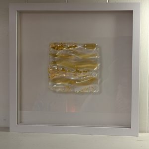 Irish Gold Framed Glass Art 25cm x 25cm
