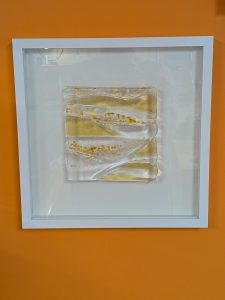 Irish Gold Framed Glass Art 30cm x 30cm