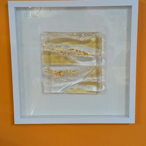 Irish Gold Framed Glass Art 30cm x 30cm